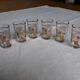 6 tea glasses golden décor camel palm
