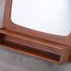 Teak Wall Mirror with Shelf, Denmark, 1960s