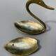 Empty pocket in the shape of a swan Brass Vintage Year 60