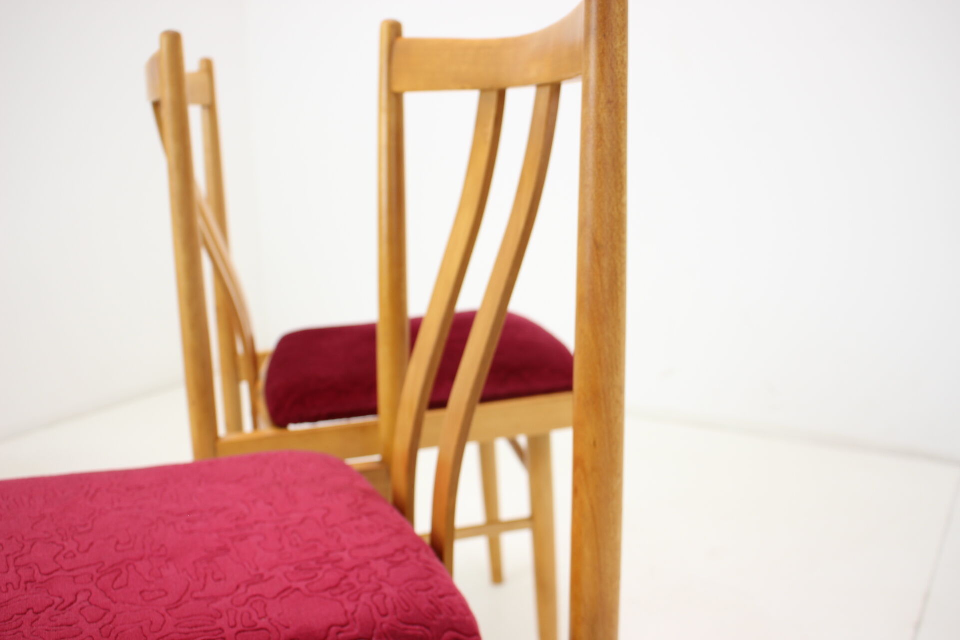 1970s Set of Four Dining Chairs, Czechoslovakia