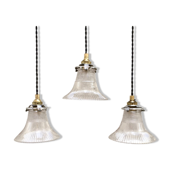 Holophane pendant lights trio "tulip"