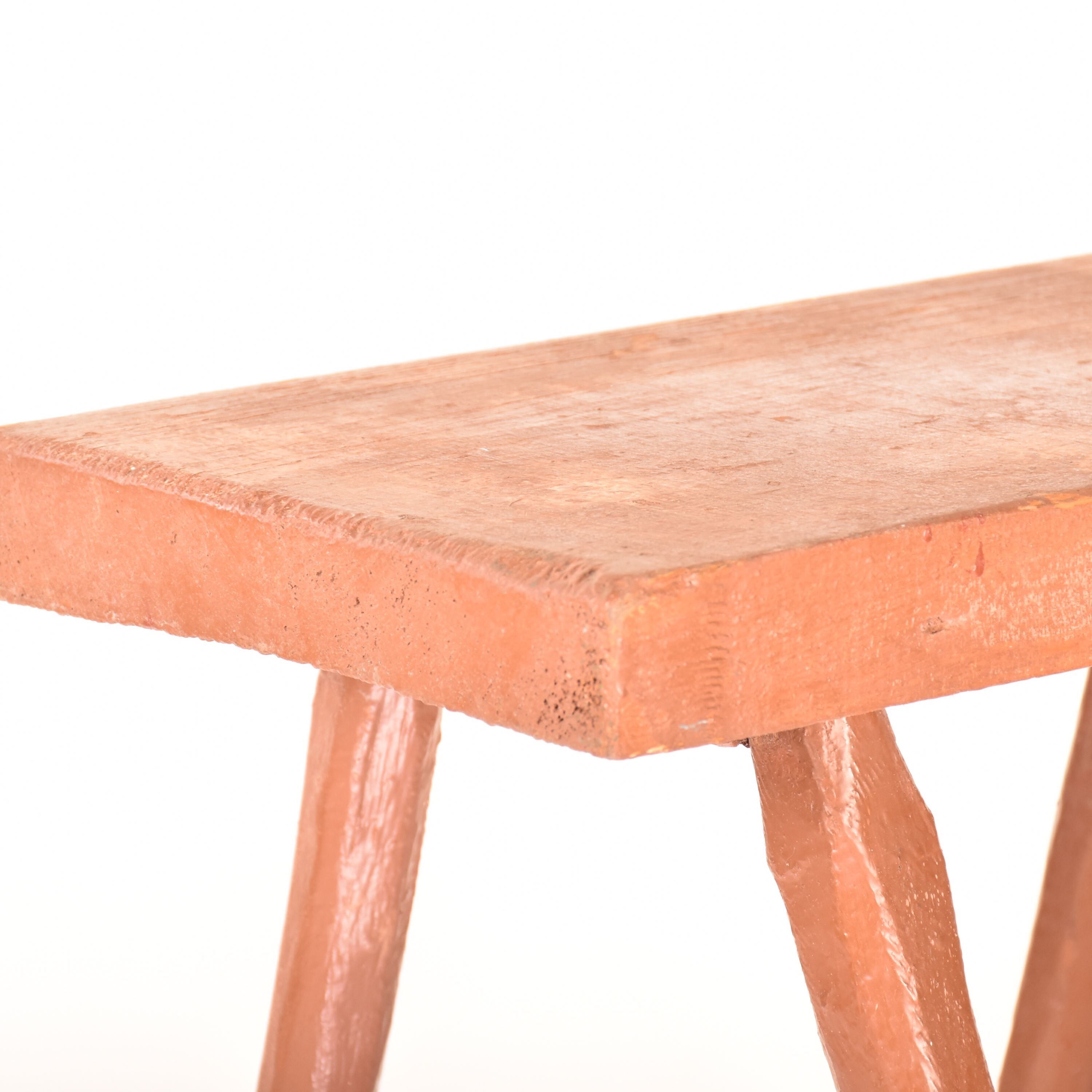 Tabouret banc marron vinatge