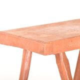 Tabouret banc marron vinatge