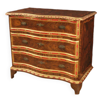 Chest of drawers in inlaid wood from mid-20th century