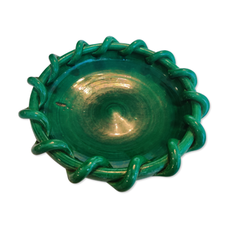 Cup of green ceramic Accolay