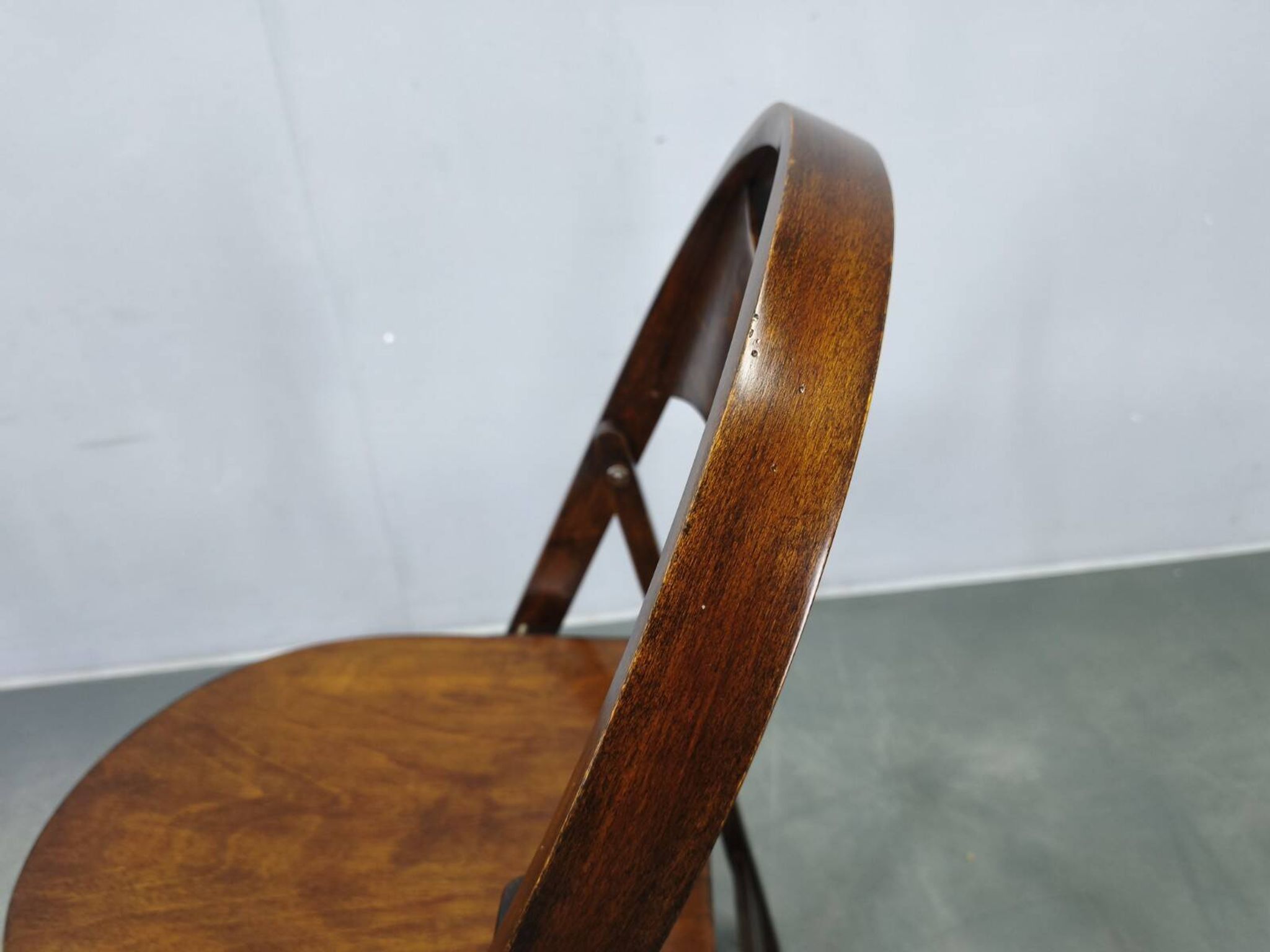 Pair of Bauhaus Folding Chairs B751 by Ligna, Czechoslovakia 1930s