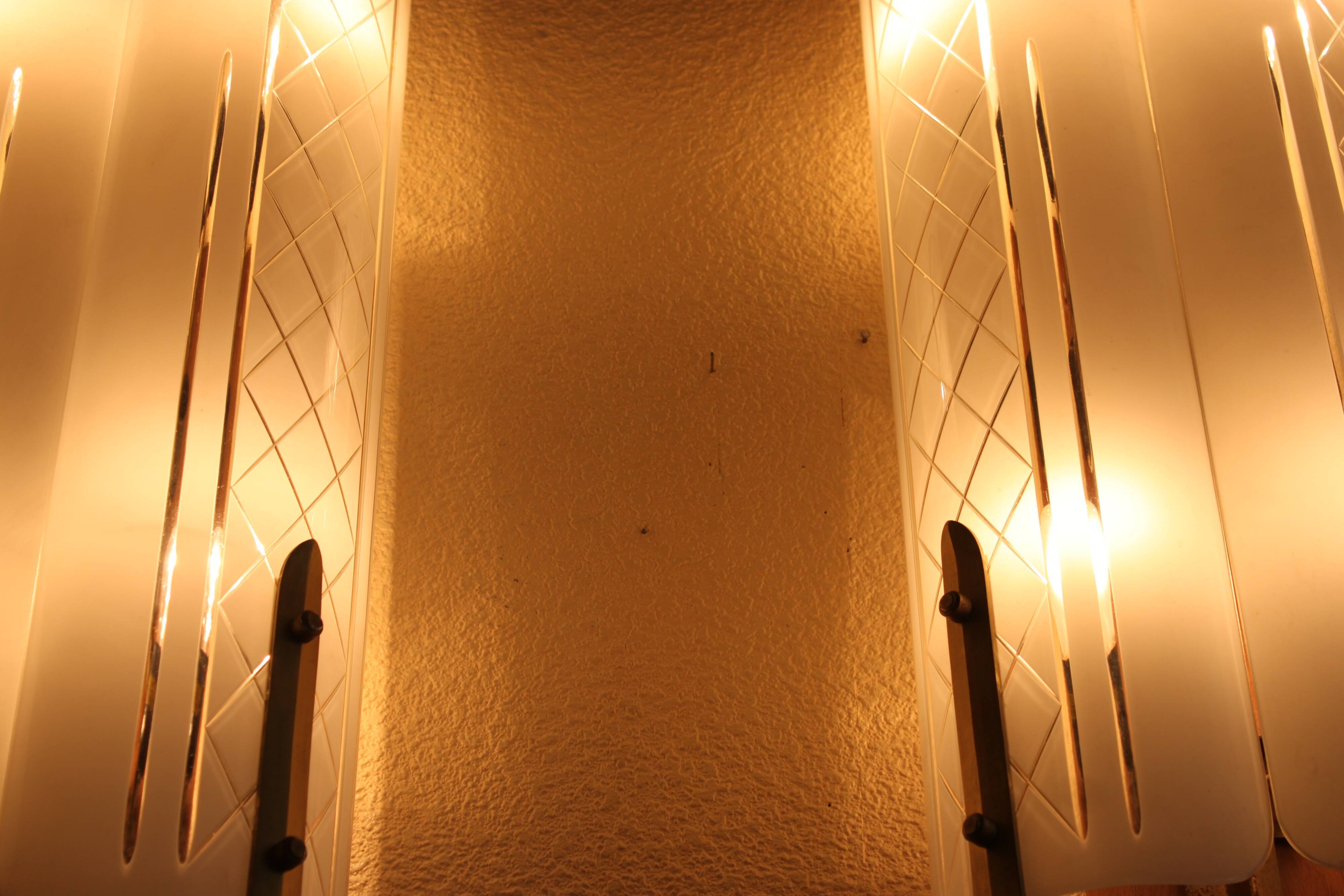 Art Deco wall lamps from cinema, vintage