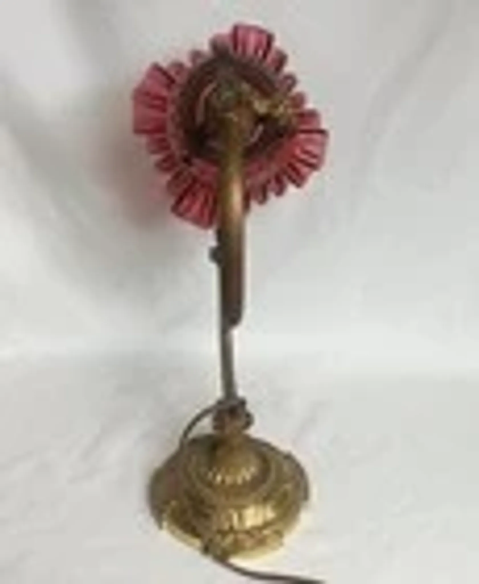 Ancienne lampe de table en bronze fin XIXe S. - Etat de marche - Hauteur 33 cm