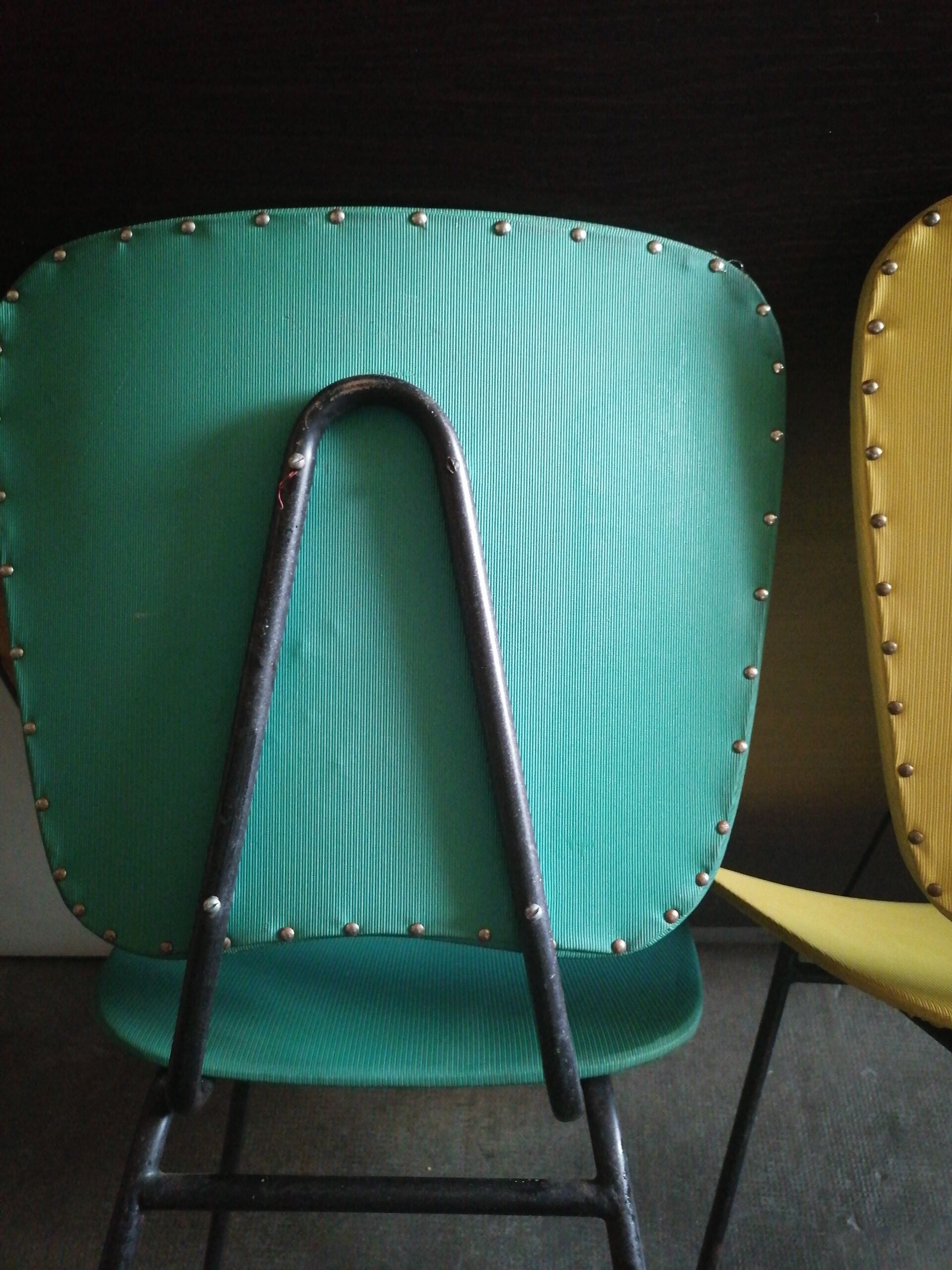 Set of 2 1950 60 skai chairs