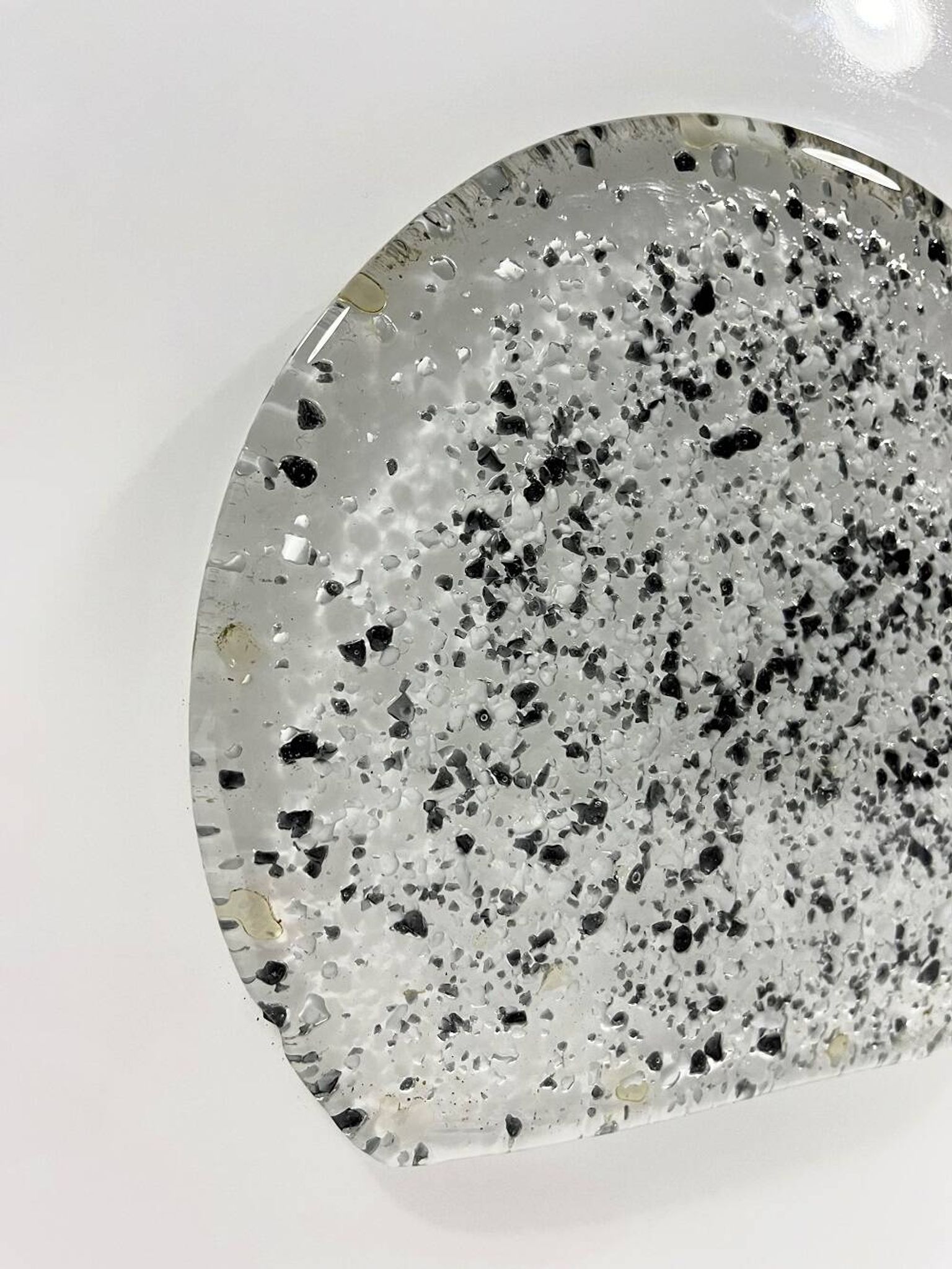 Lampe de table en verre, années 1970