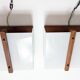 Paire d'appliques scandinaves 1960, teck massif et plexiglass, Raak C-1521