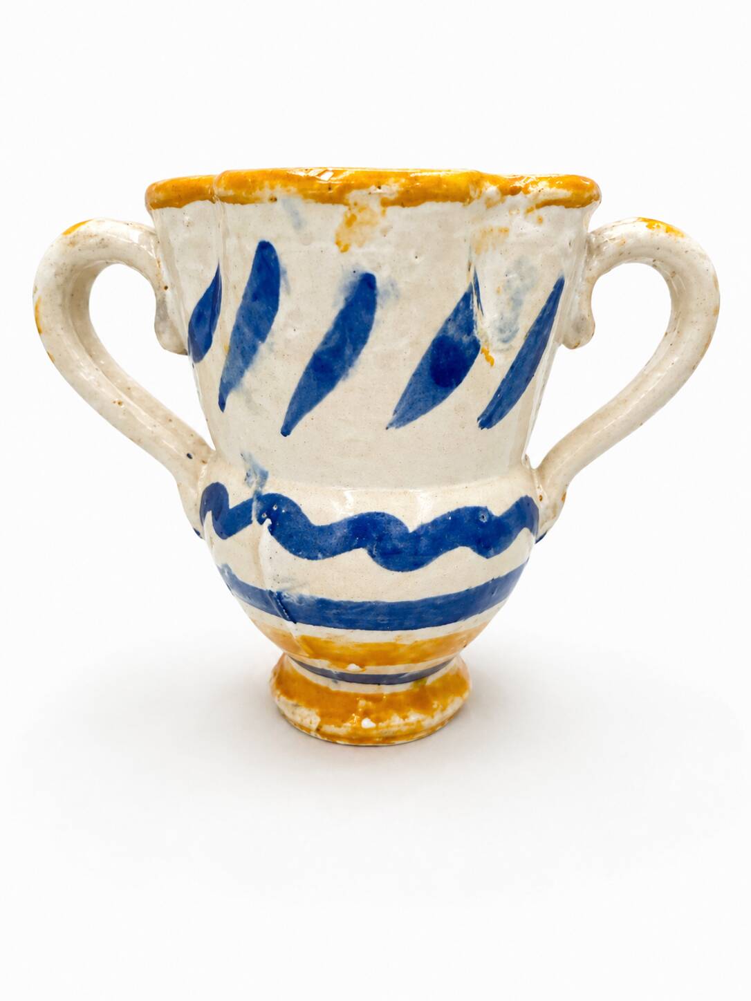 Brooch in Glazed Ceramic - Grottaglie Style, 1900