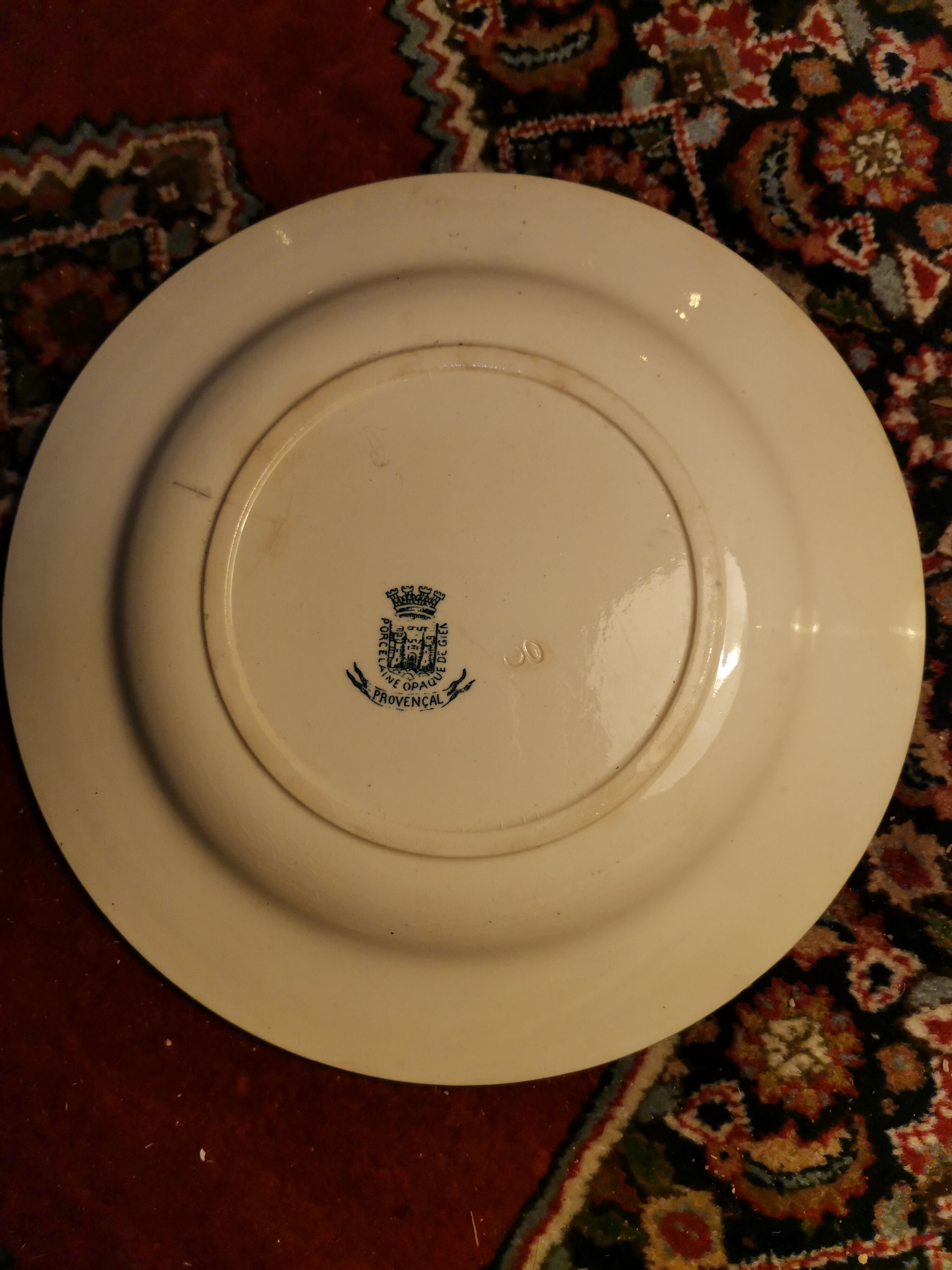 Plate Provencal Gien Bird