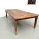 Large brutalist farmhouse table in solid oak from the 1950s.