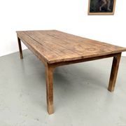 Brutalist farmhouse table in solid oak from the 1950s.