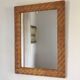 Mirror braided rattan frame 1970 39x54cm