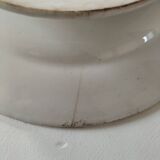 Set of 12 ironstone plates – Deep blue & red