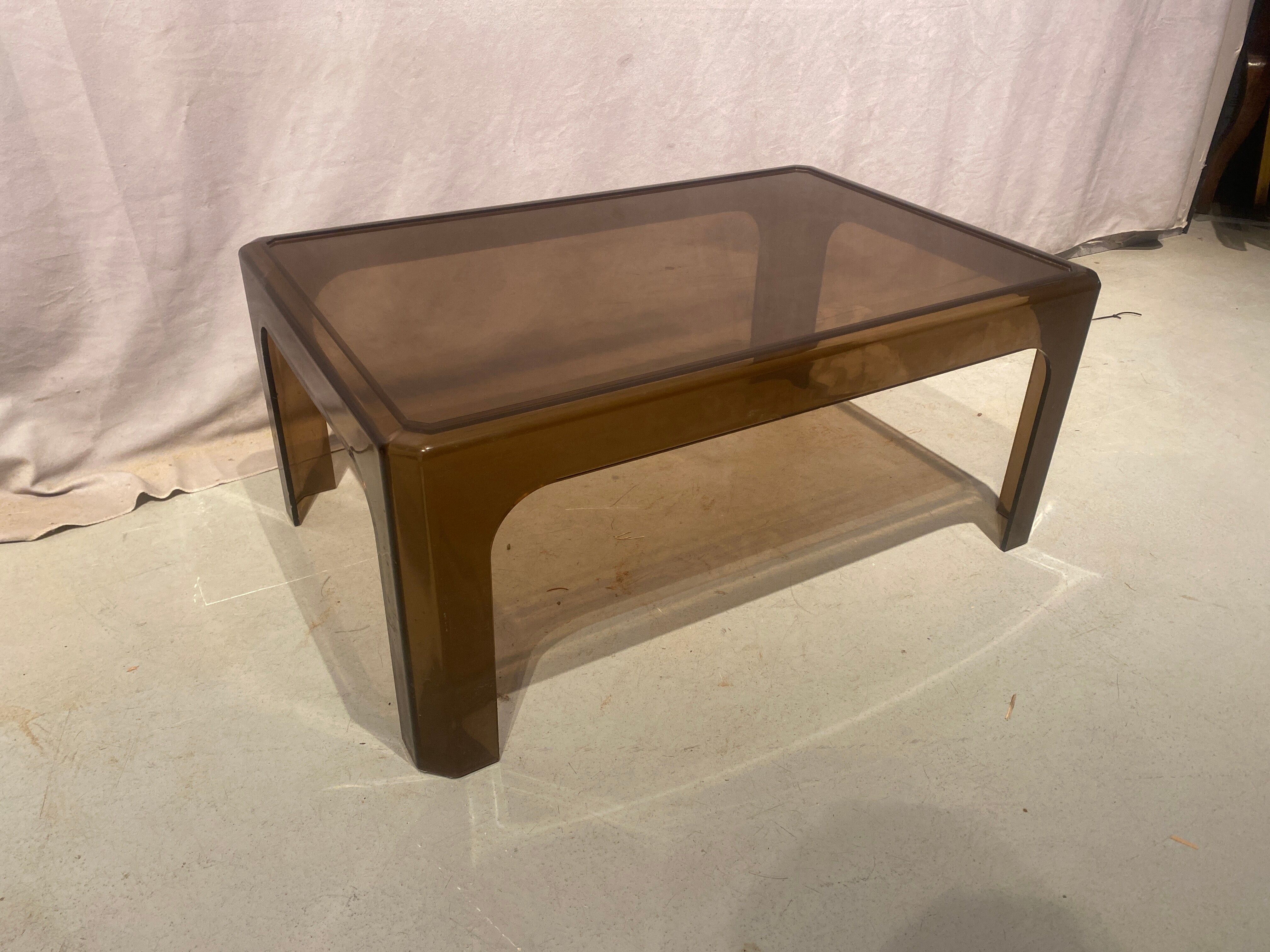 Plexiglas coffee table