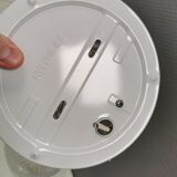 Two beautiful ceiling lights with crystal glass shades. Denmark 1980s