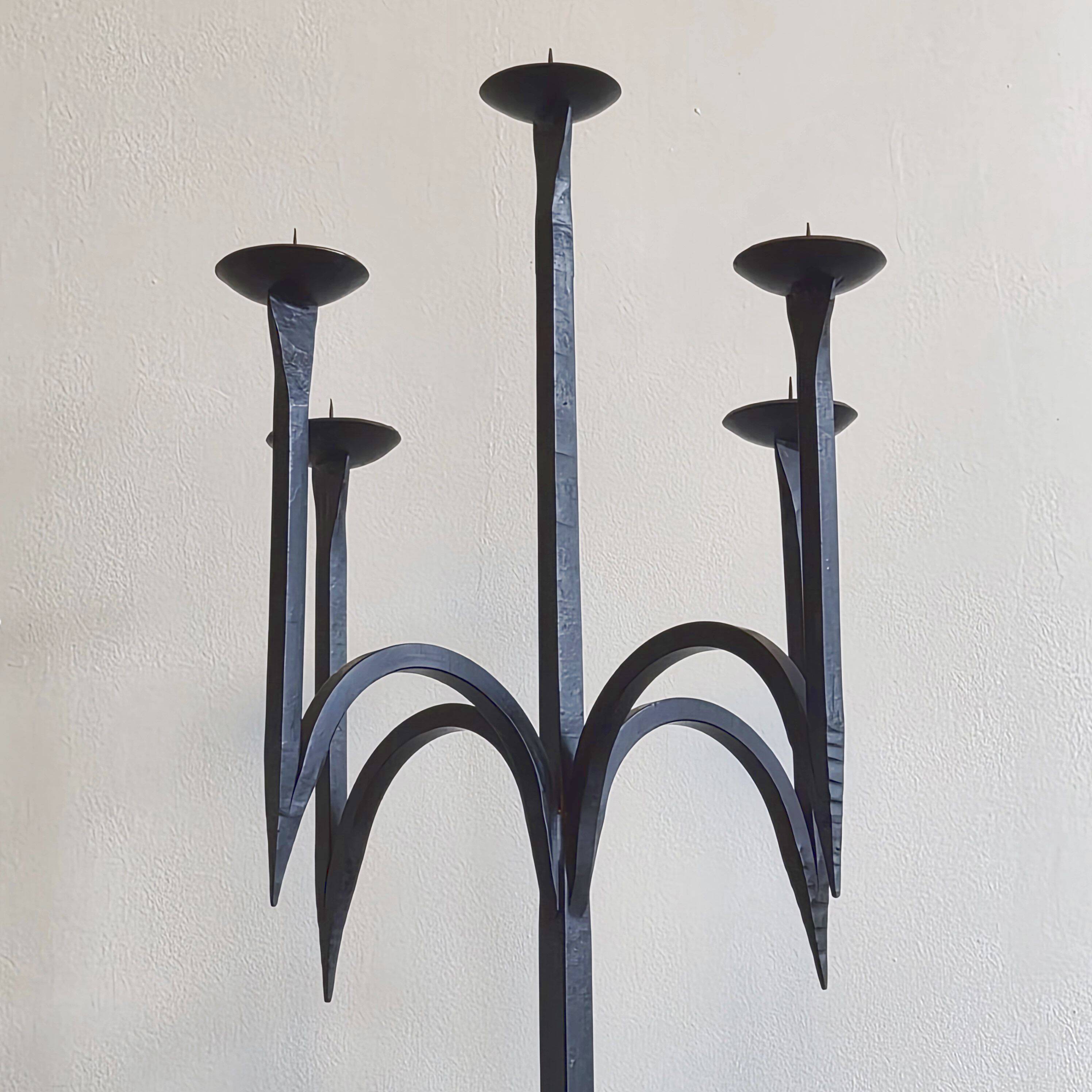 Vintage brutalist candlestick 1970