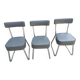 Set of three office chairs Pullman 1950/60