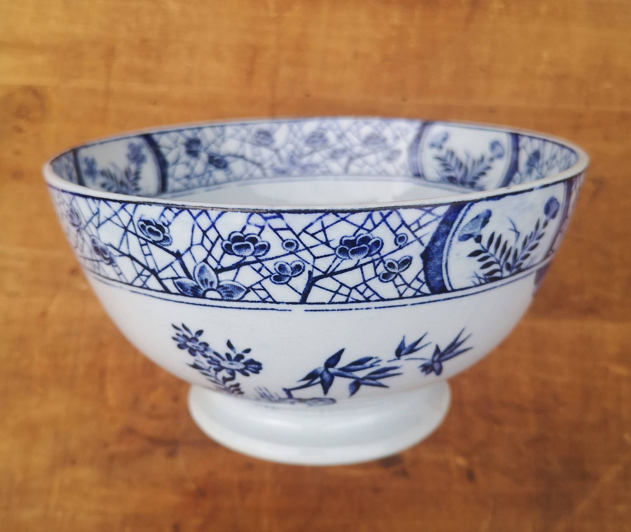 Old collection bowl Creil and Montereau model Japan