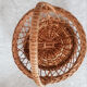 Corbeille panier en rotin osier vintage français