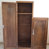 Asymmetrical wooden wardrobe in Art Deco style