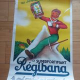 Affiche lithographiée chocolat Régibana