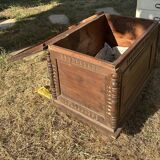 Solid Provençal wooden chest
