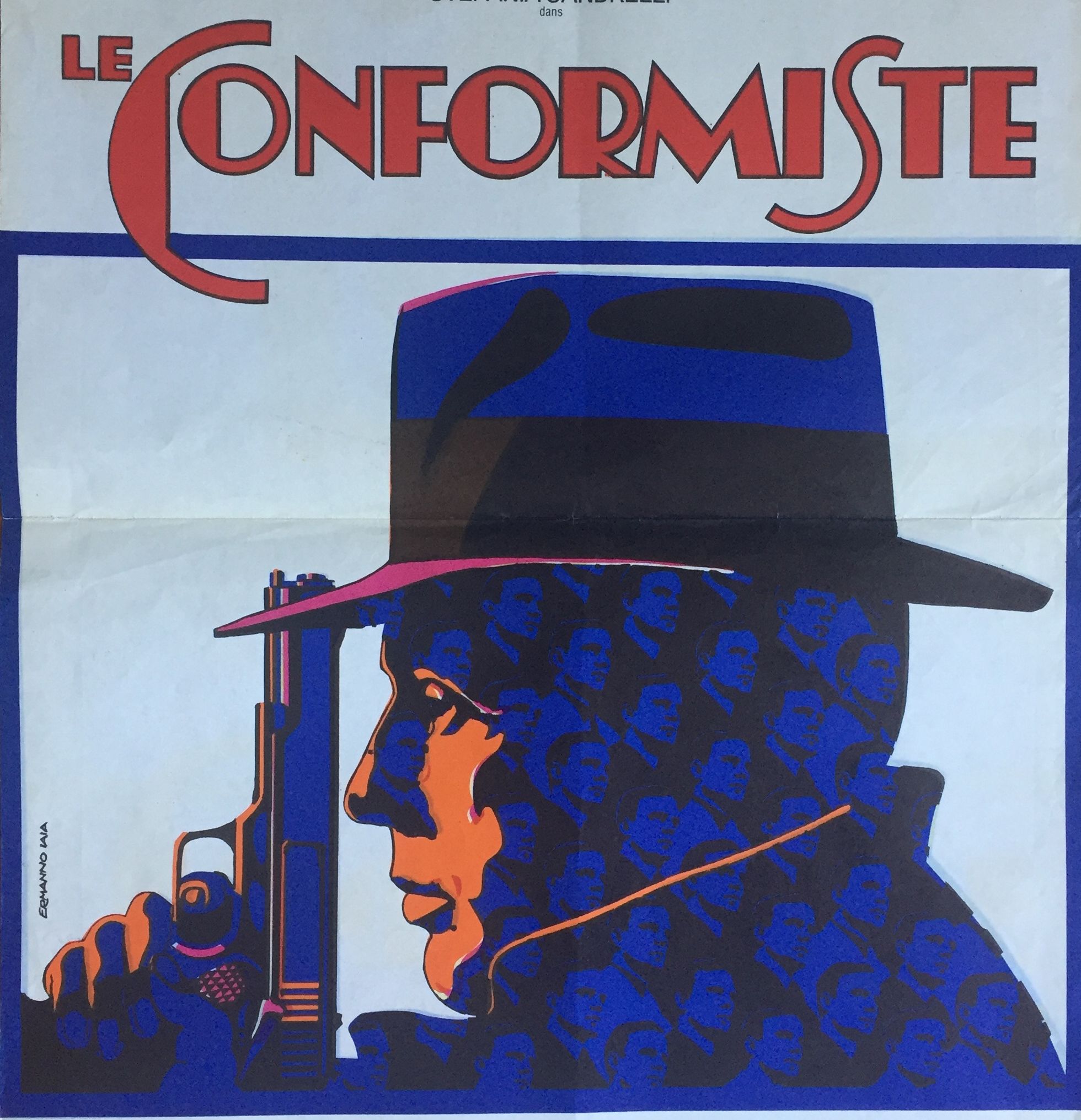 Cinema poster "The Conformist" Jean-Louis Trintignant 40x60cm 1970