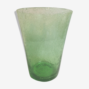 Biot glass vase