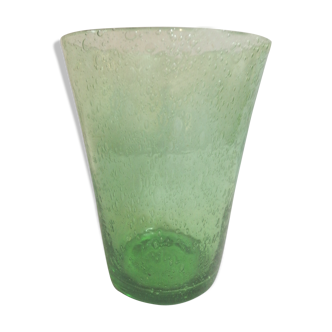 Biot glass vase