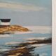 Painting by hand view Marine signed