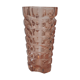 Pink glass art deco vase