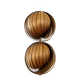 Wooden Double Moon Pendant Lamp