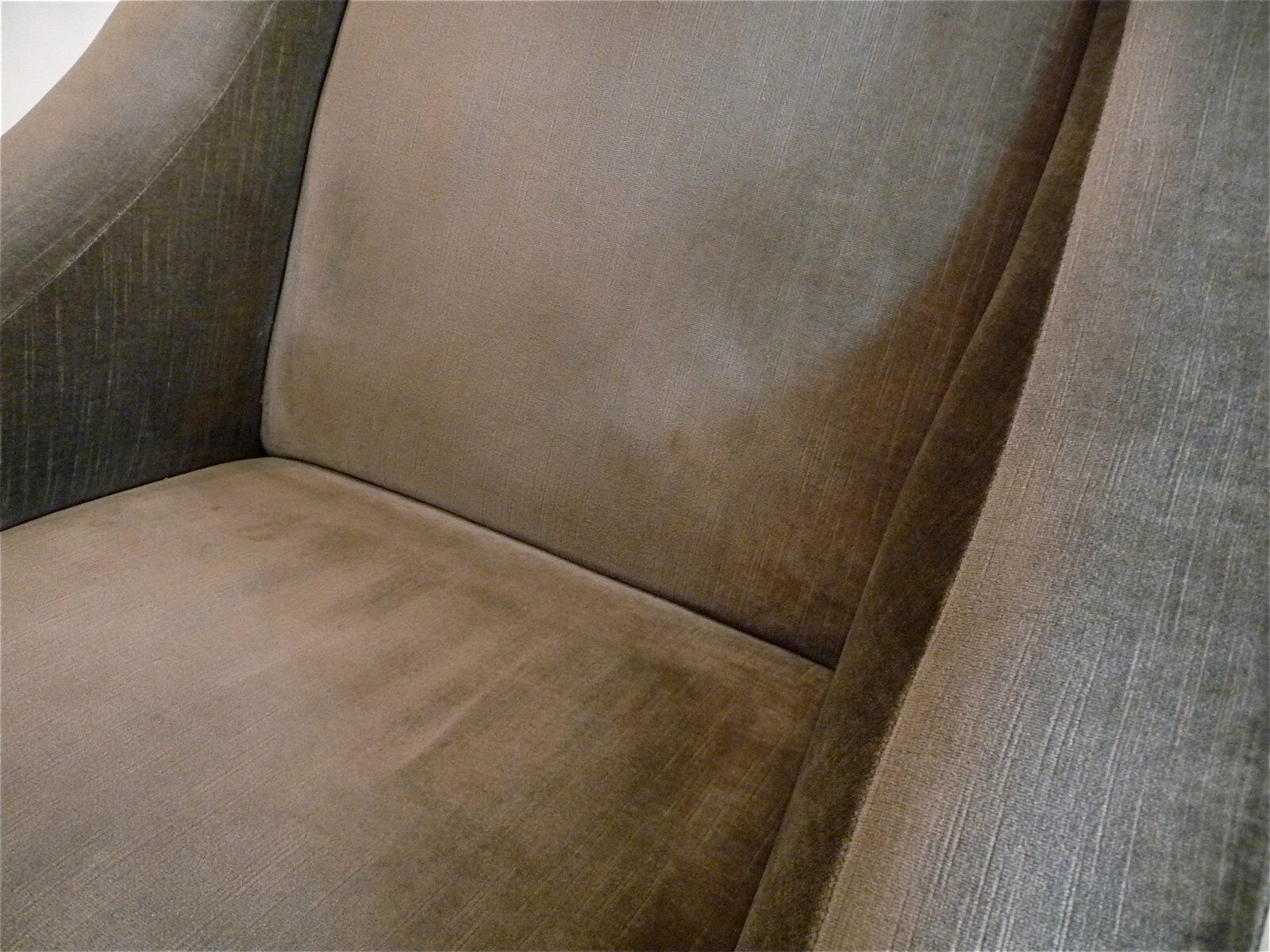Mid-century mohair velvet high-back easy chair, Italy 1950s