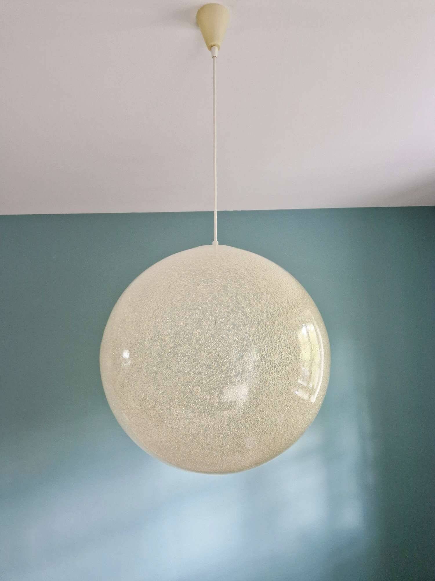 XXL spherical resin pendant light, 1960s