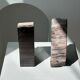 Black petrified wood bookend H17 L17 P6