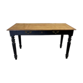 Desk 2 drawers patinated