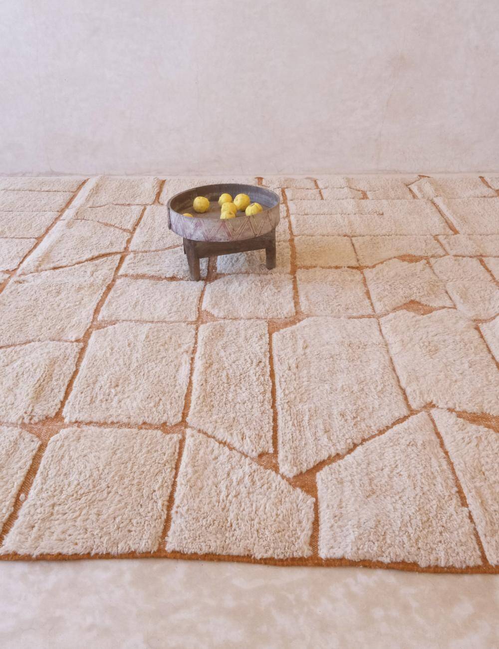 Contemporary Beige Rug - 298 x 253 cm