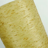 Floor lamp fiberglass shade chrome black metal 1960s