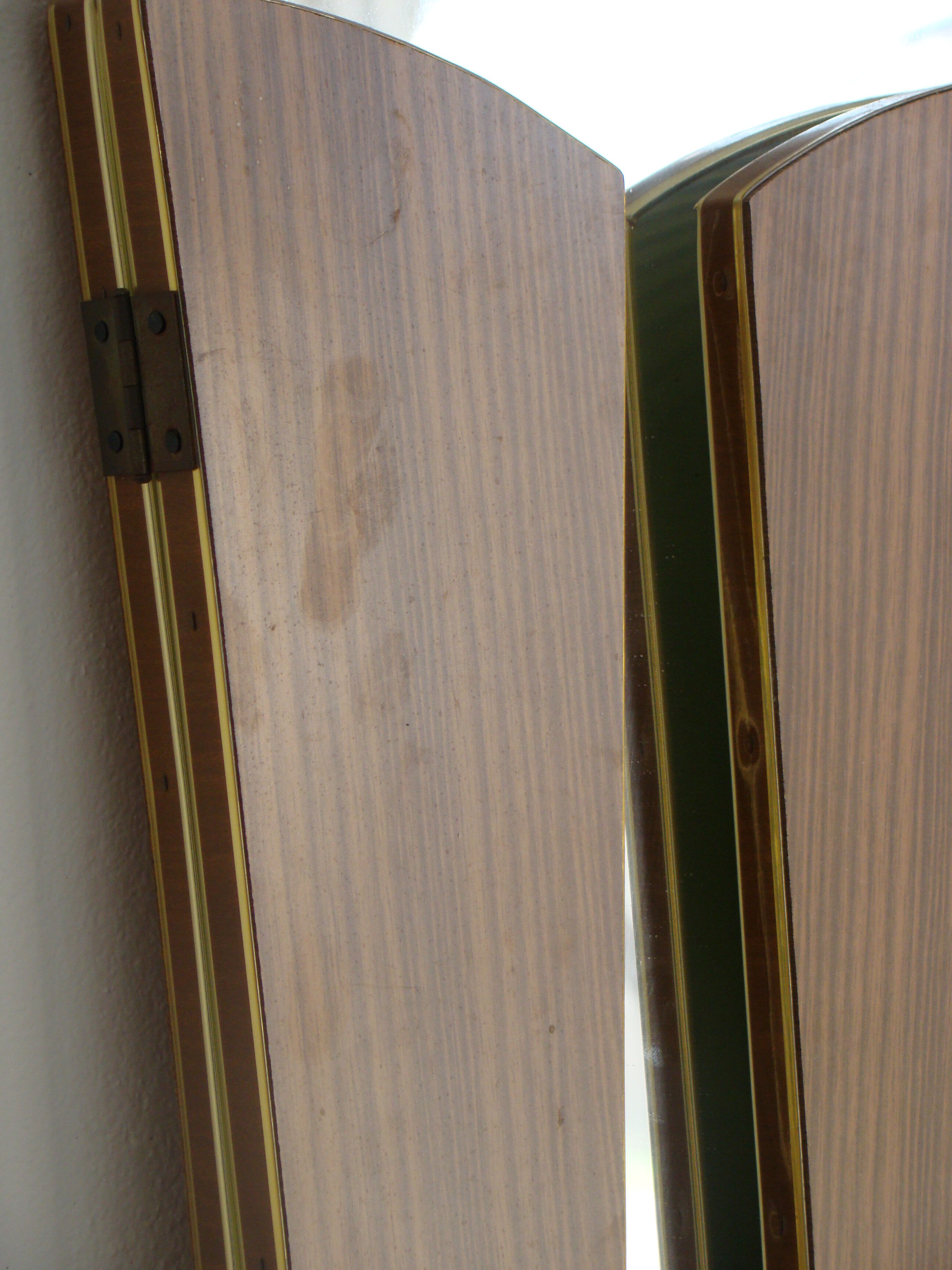 50s Wall mounted folding mirror - 60 x 60cm