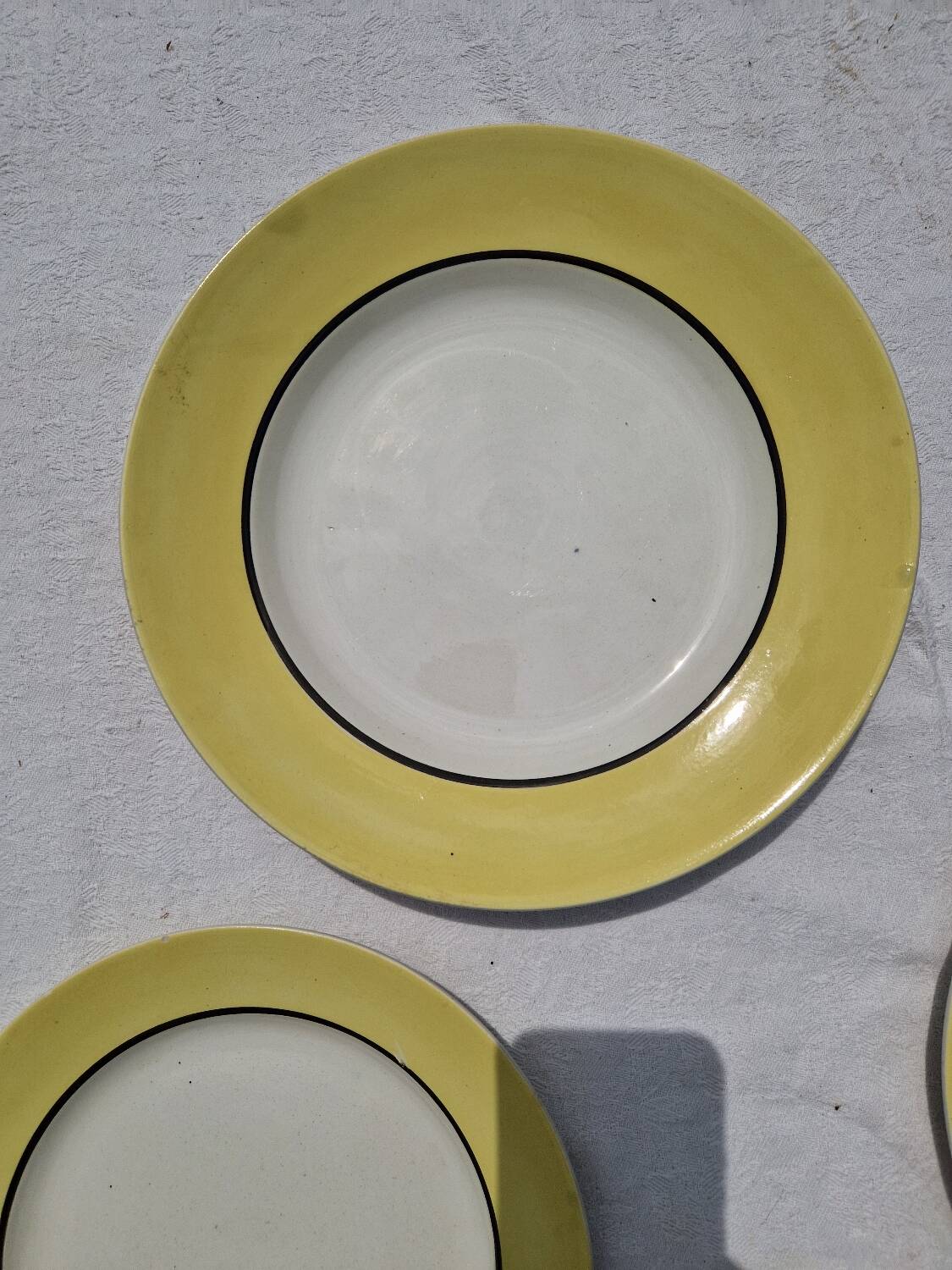 Set of 7 Flat Plates Plus 2 Dishes Ingrid Sarreguemines Digoin Model