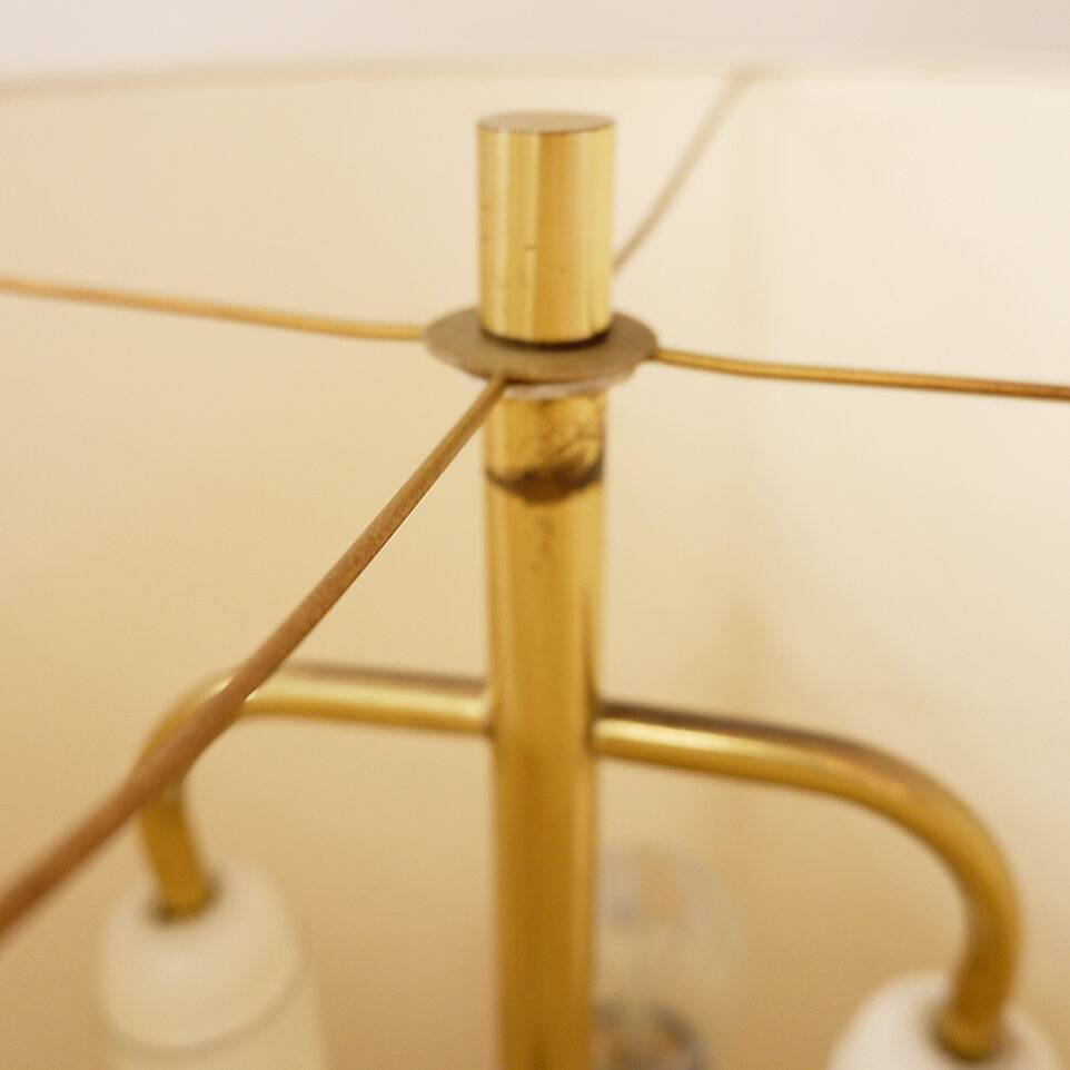 2 brass lamps, circa 1970