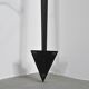 Black lacquered metal floor lamp, Italian work 1980