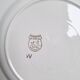 Flat plates St Amand model Bayonne white, green, and black.