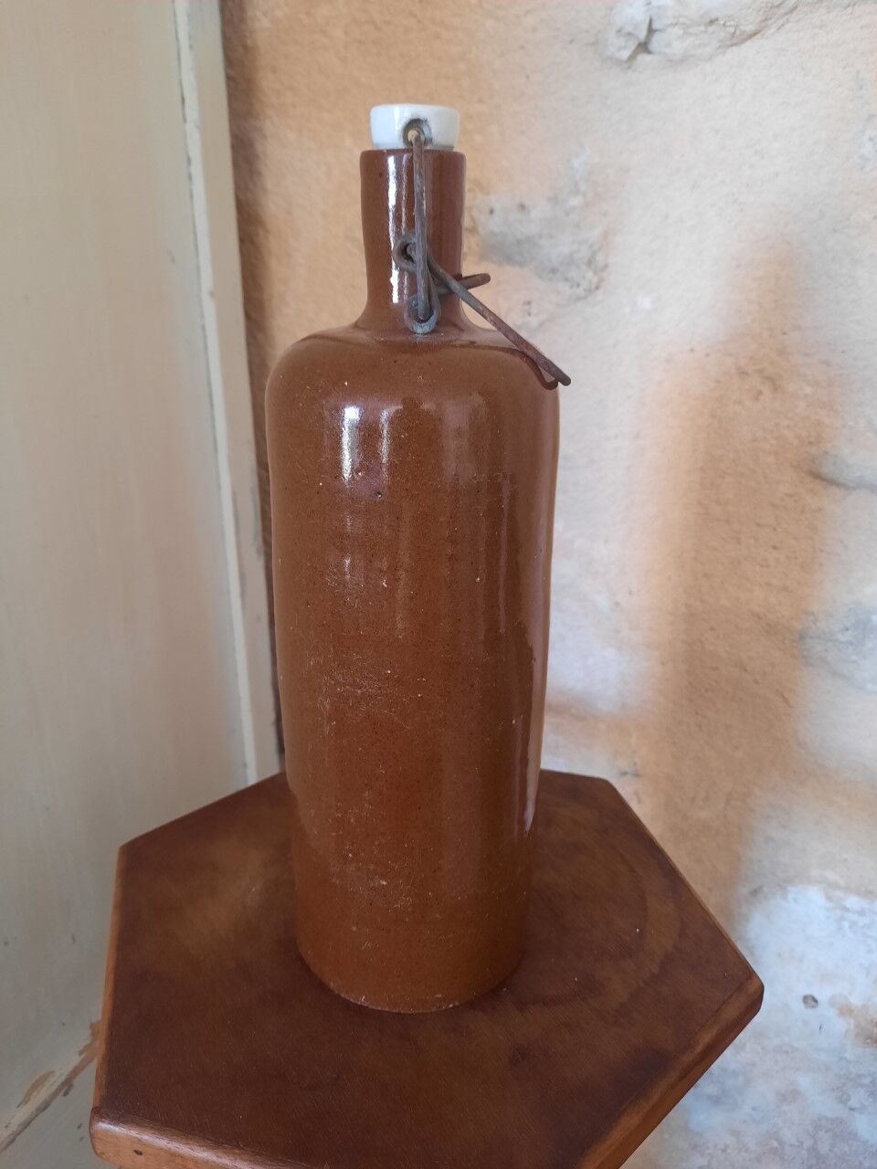 Antique stoneware bottle