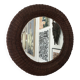 Mid-century wicker and rattan mirror