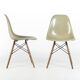 Grey Yellow Pair (2) Vitra Vintage Original Eames DSW Side Shell Chairs